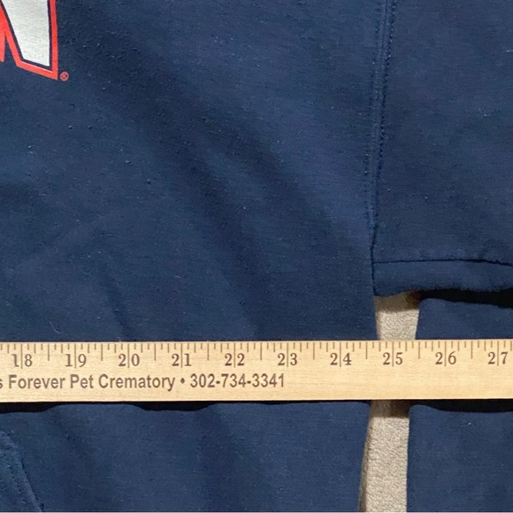 Gildan UCONN Huskies Men’s Navy Heavy Blend Hoodie Sweatshirt XLarge Basketball - Picture 5 of 7